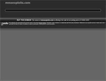 Tablet Screenshot of mmoexploits.com